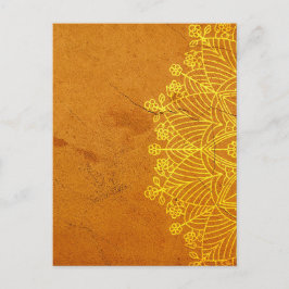Rust Mandala Zen Rustikaler Geist Postkarte