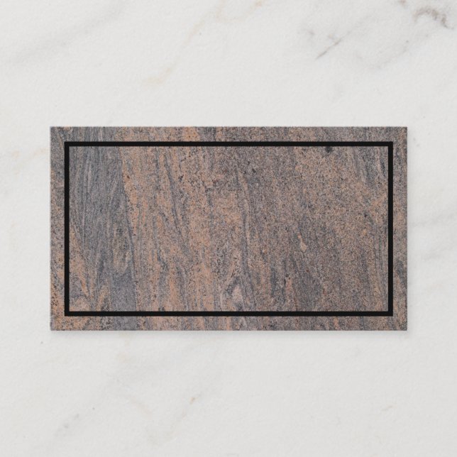 Rust Marble Textured Business Card Visitenkarte (Vorderseite)