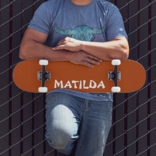 Rust Modern Name   Stilvolle Trendy Skateboard