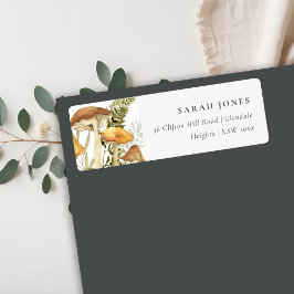 Rust Orange Mushroom Fern Foliage Adresse