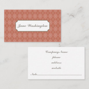 Rust Raute Business Card Visitenkarte