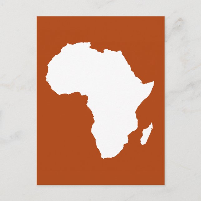 Rust Red Audacious Africa Postkarte (Vorderseite)
