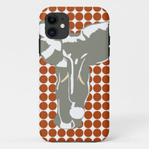Rust Red Safari Dot mit Pop Art Elephant Case-Mate iPhone Hülle