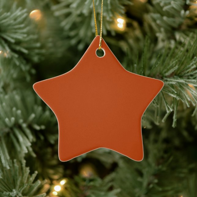 Rust Star Keramik Ornament (Baum)