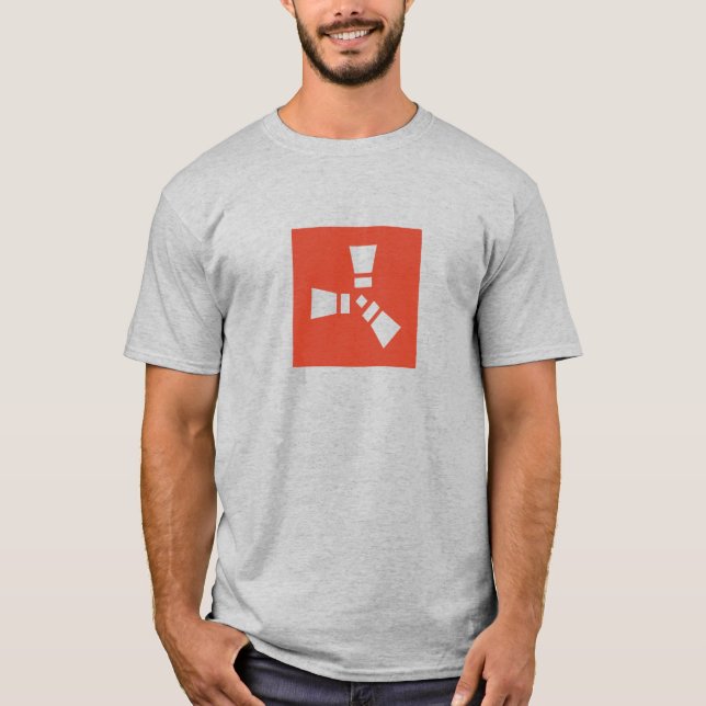 RUST Symbol Clear (rot) T-Shirt (Vorderseite)