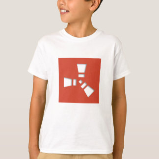 RUST-Symbol Klar auf rotem Schatten T-Shirt