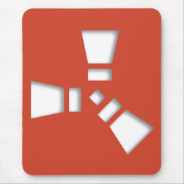 RUST Symbol Red auf Clear Shadowing Mousepad