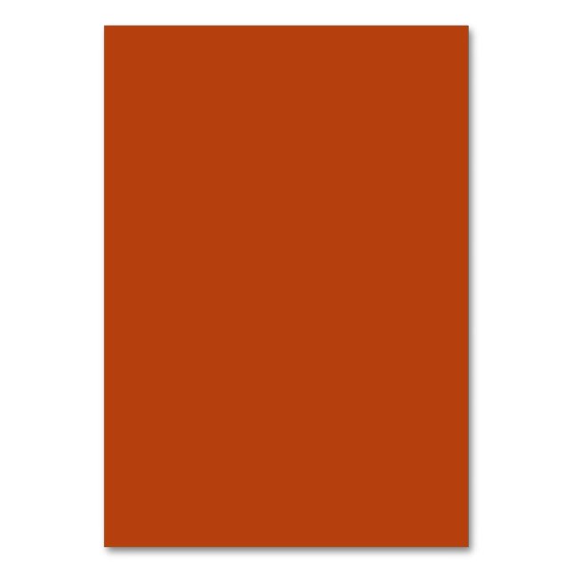 Rust-Table-Karte Tischnummer (Vorderseite)