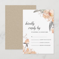 RUST TERRACOTTA WATERCOLOR BLUMENWEDD RSVP