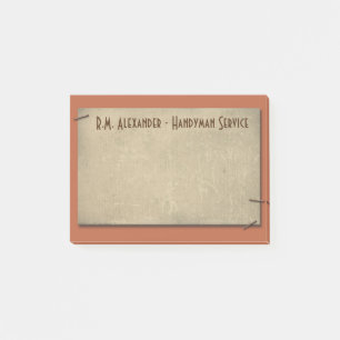 Rust und Tan mit Staples Masculine Custom Post-it Post-it Klebezettel