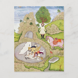 Rustam tötet den weißen Dämon Postkarte