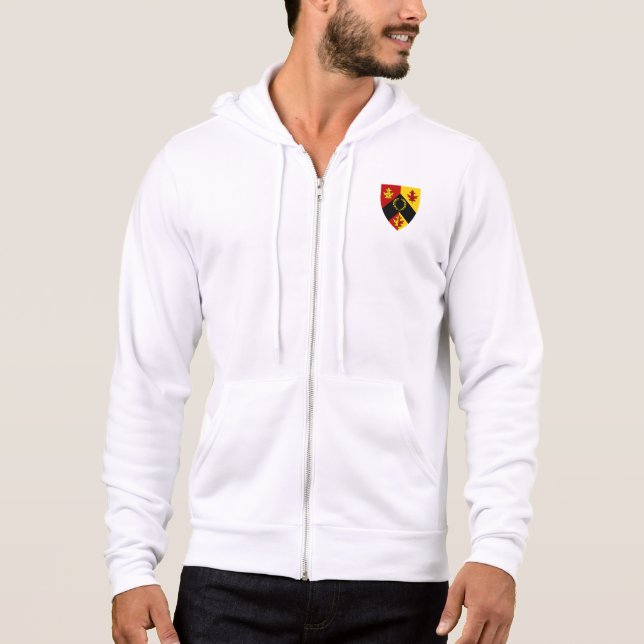 Rusted Woodlands Fencing Hoodie Zip-Up (Vorderseite)