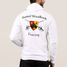 Rusted Woodlands Fencing Hoodie Zip-Up