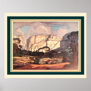 RustenburgKloof S. Afrika durch J.H. Pierneef Poster