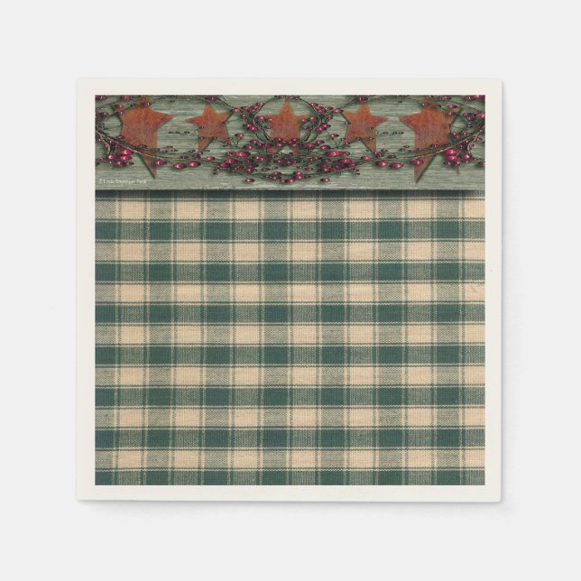 Rustenstars Green Serviette (Vorderseite)