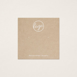 Rustic Ajouter Votre Logo Carte De Porte-oreilles