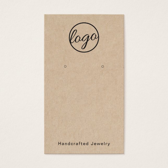 Rustic Ajouter Votre Logo Carte De Porte-oreilles  (Devant)