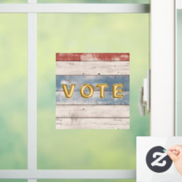 Rustic Americana Wood Plank Fensteraufkleber