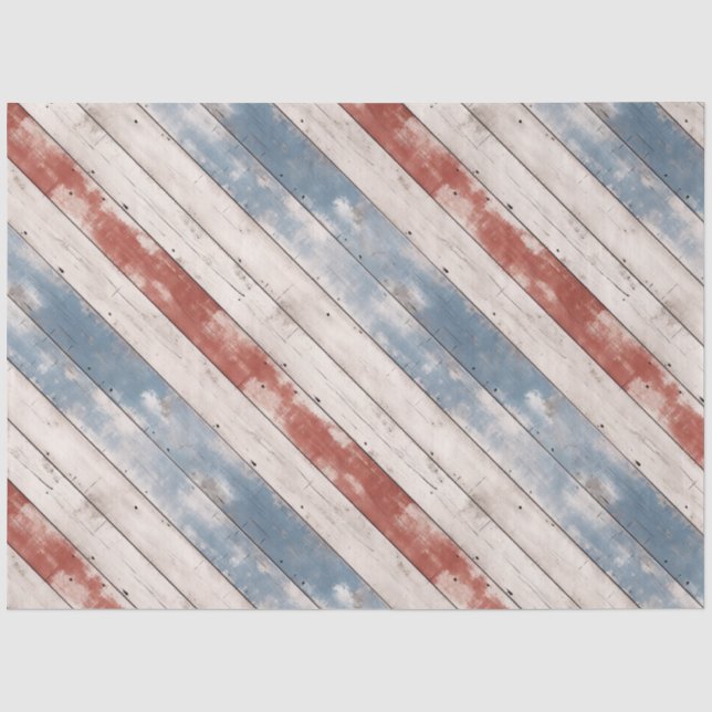 Rustic Americana Wood Plank  Seidenpapier (Vorderseite)