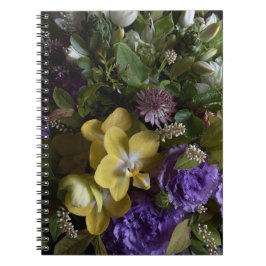 Rustic Antique Floral Bouquet Notebook Notizblock