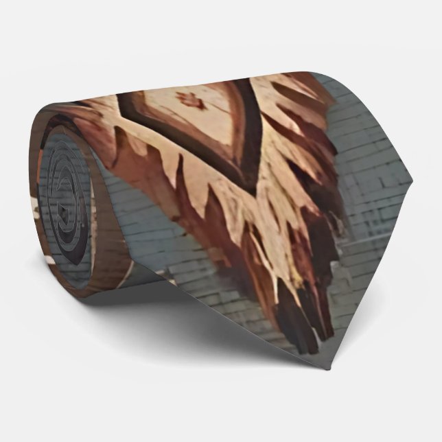 Rustic Aztec Tribal Design Neck Tie Krawatte (Gerollt)