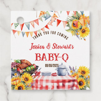 Rustic BABY-Q Barbecue Picnic Sonnenblume Vielen D Geschenkanhänger