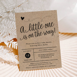 Rustic Baby Shower, Kraft, Gender Neutral Einladung