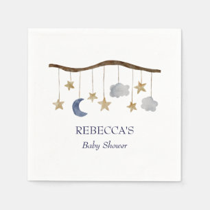 Rustic Baby Showroom Night Sky Mobile Serviette