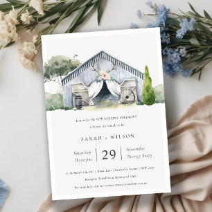 Rustic Barnyard Farm Theme Vow Renewal Einladung