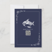 Rustic Beach Hochzeit Dark Blue Fish UAWG