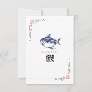 Rustic Beach Wedding Poisson Rouge & Bleu RSVP