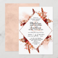 Rustic Beauty Boho floral Diamond Rahmen Wedding