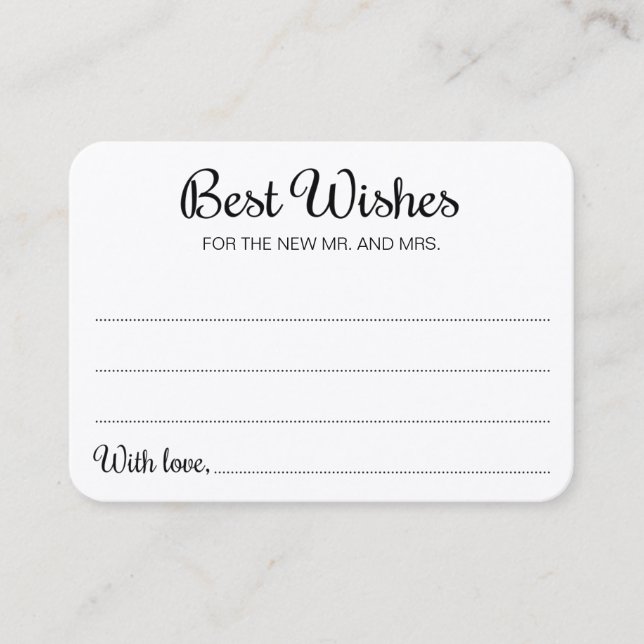 Rustic Best wünscht neue Mr. Wedding Guest Book Platzkarte (Vorderseite)