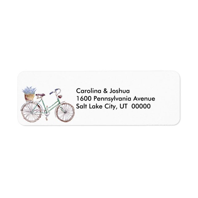 Rustic Blue Bicycle Lavender Floral (Vorne)