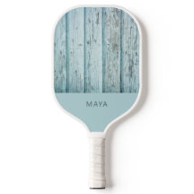 Rustic Blue Wood Print Personalisiert