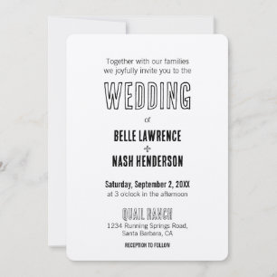 Rustic Boho Barn Wedding Einladung