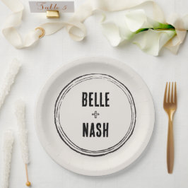 Rustic Boho Barn Wedding Pappteller