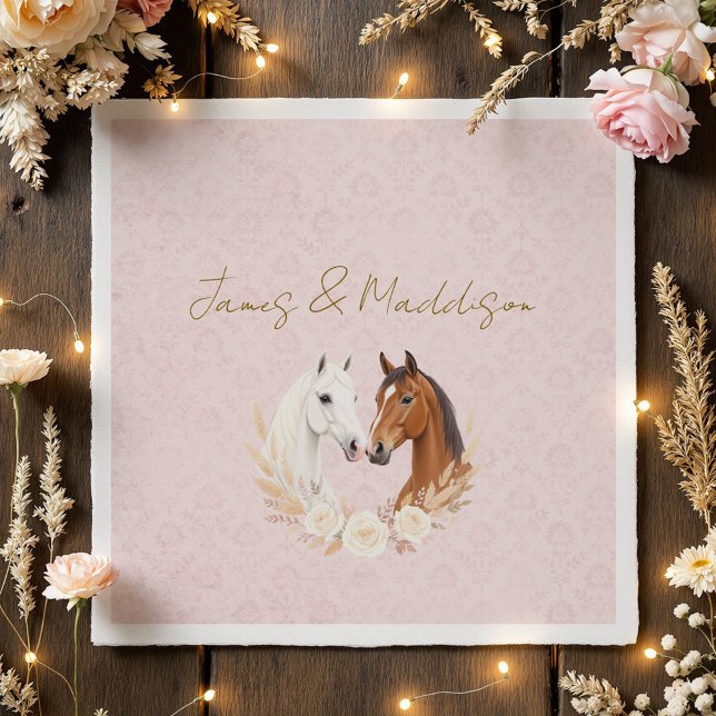 Rustic Boho Country Wedding Serviette (Set the tone for your rustic boho country wedding with this elegant invitation suite.)