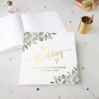 Rustic Boho Eucalyptus Verlasst Elegante Foil Wedd