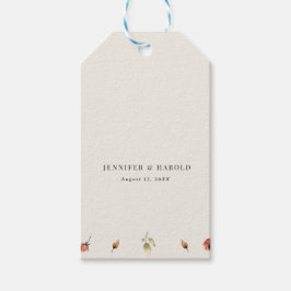 Rustic Boho Fall Wildblumen Hochzeit oder Verlobun Geschenkanhänger