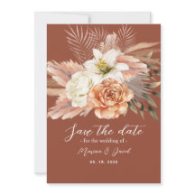 Rustic Boho Floral Terracotta Wedding