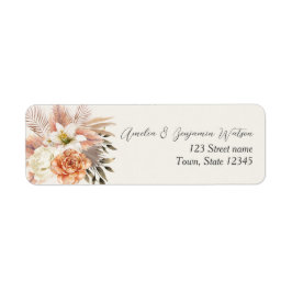 Rustic Boho Hochzeit im Herbst Address Label