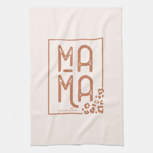 Rustic Boho Mama Geschirrtuch
