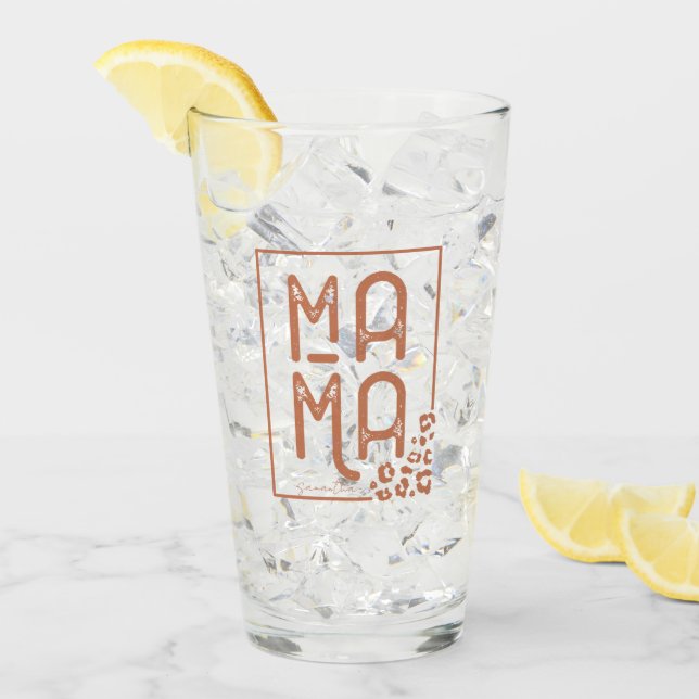 Rustic Boho Mama Glas (Vorderseite Ice)