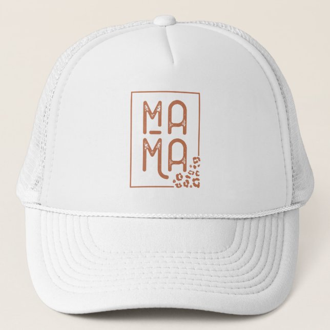 Rustic Boho Mama Truckerkappe (Vorderseite)