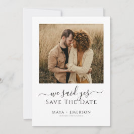 Rustic Boho Photo Wedding Save The Date