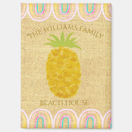 Rustic Boho Pineapple Magnet