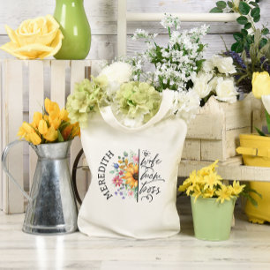 Rustic Boho Sunflower Ehefrau Mama Boss Tragetasche