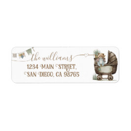 Rustic Boho teddy Bär Boy Baby Dusche