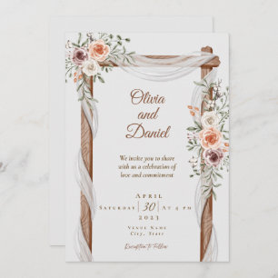Rustic Boho Wedding Einladung